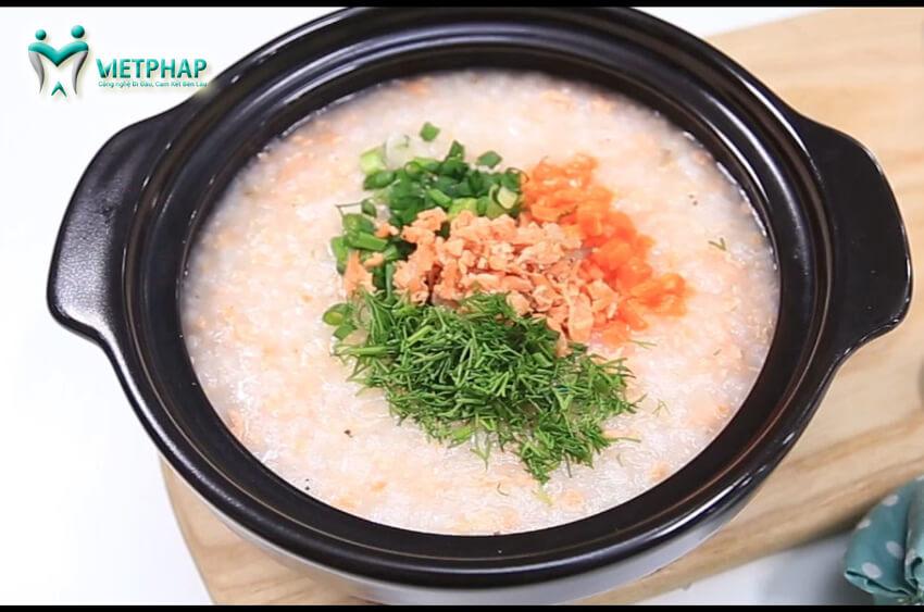 Cháo cá tốt cho người người nhổ răng 