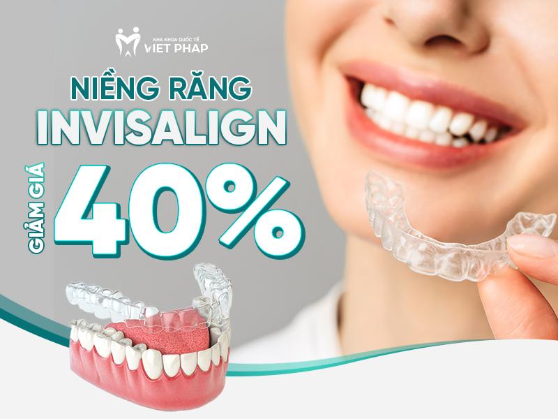 Giảm giá niềng răng Invisalign đến 40%