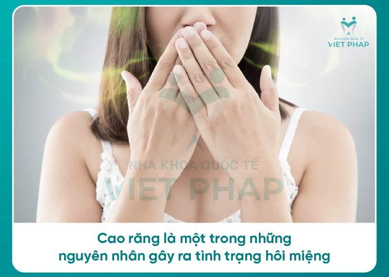 Cao răng gây hôi miệng