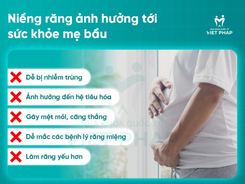 Niềng răng hưởng tới sức khỏe mẹ bầu