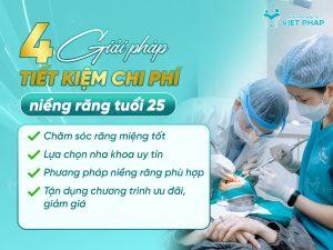 Giải pháp tiết kiệm chi phí niềng răng tuổi 25