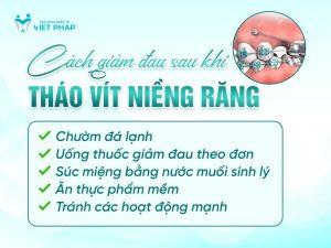 Cách giảm đau sau khi tháo vít niềng răng