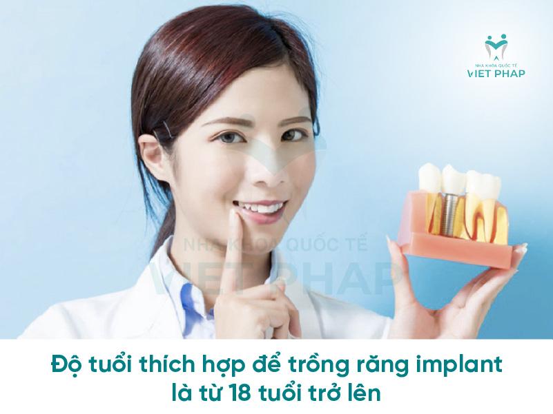 Độ tuổi thích hợp để trồng răng implant