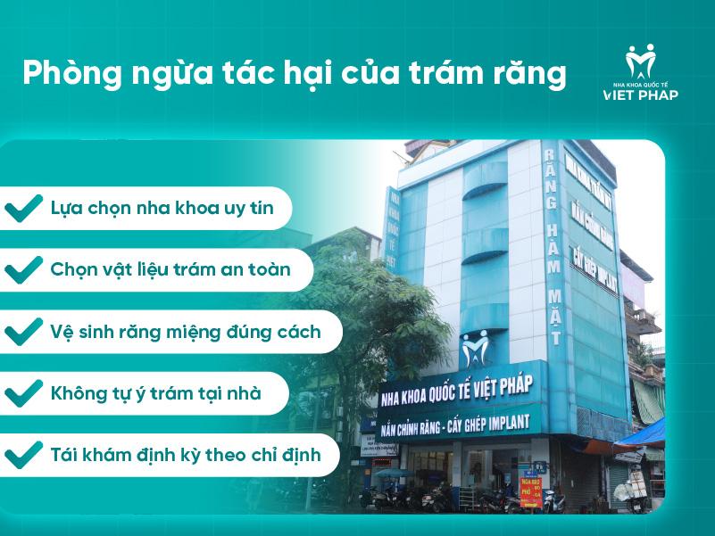 Phòng ngừa tác hại của trám răng