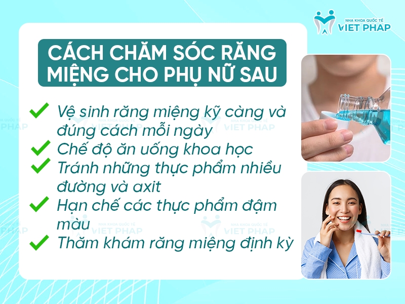 Cách chăm sóc răng miệng cho phụ nữ sau sinh