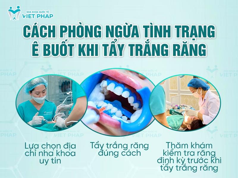 Cách phòng ngừa tình trạng ê buốt khi tẩy trắng răng