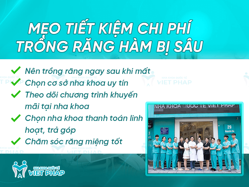 Trong rang ham bi sau gia bao nhieu 6 1 Các mẹo hay giúp tiết kiệm chi phí trồng răng hàm bị sâu