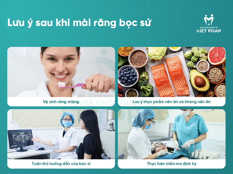mai rang su 6 Lưu ý sau khi mài răng bọc sứ