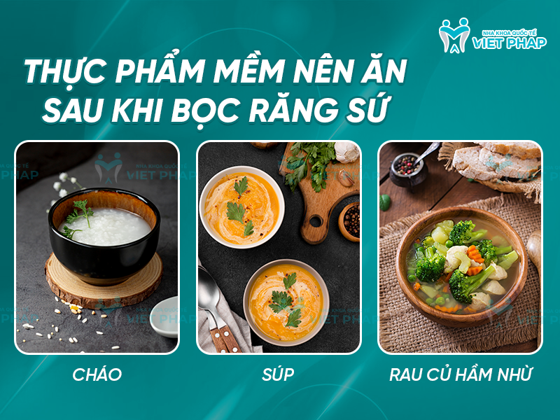 boc rang su nen kieng gi 4 Thực phẩm mềm nên ăn sau khi bọc răng sứ