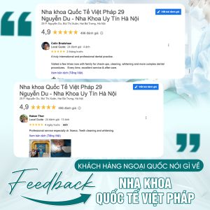 Trải nghiệm khách hàng tại Nha khoa Quốc tế Việt Pháp - Cơ sở Nguyễn Du