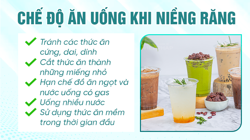 cac luu y khi nieng rang 4 Chế độ ăn uống khi niềng răng