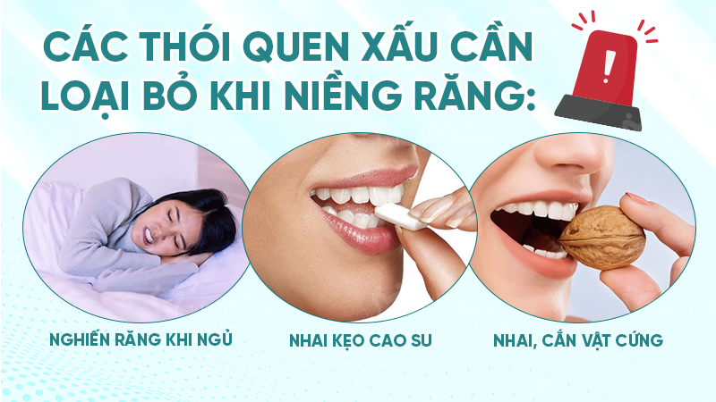 cac luu y khi nieng rang 8 Các thói quen xấu cần loại bỏ khi niềng răng