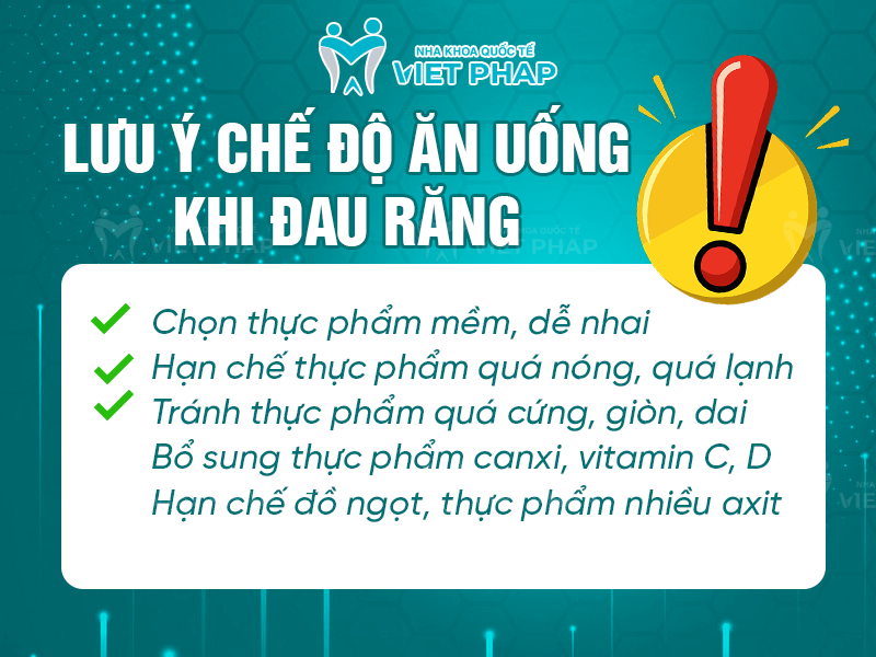 dau rang nen an gi nha khoa quoc te viet phap 1 Lưu ý chế độ ăn uống khi đau răng