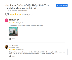 Những lời khen dành cho chất lượng dịch vụ và đội ngũ bác sĩ