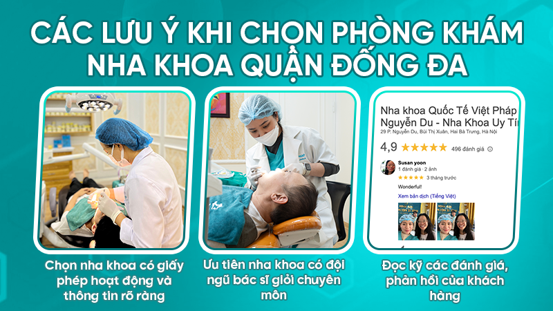 nha khoa dong da 3 Các lưu ý khi chọn phòng khám nha khoa quận Đống Đa