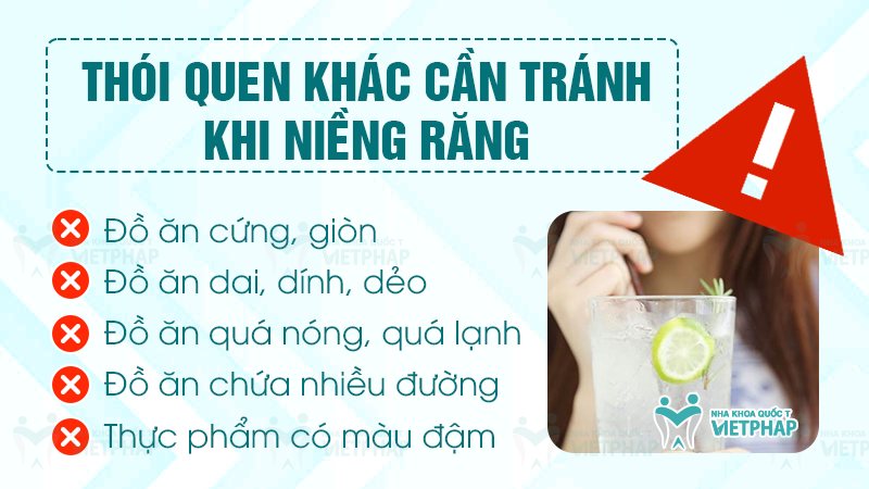 nieng rang uong duoc bia khong nha khoa quoc te viet phap 5 Những thói quen ăn uống khác cần tránh khi niềng răng ngoài bia