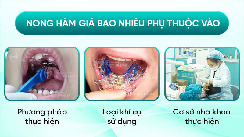Nong hàm giá bao nhiêu phụ thuộc vào nhiều yếu tố