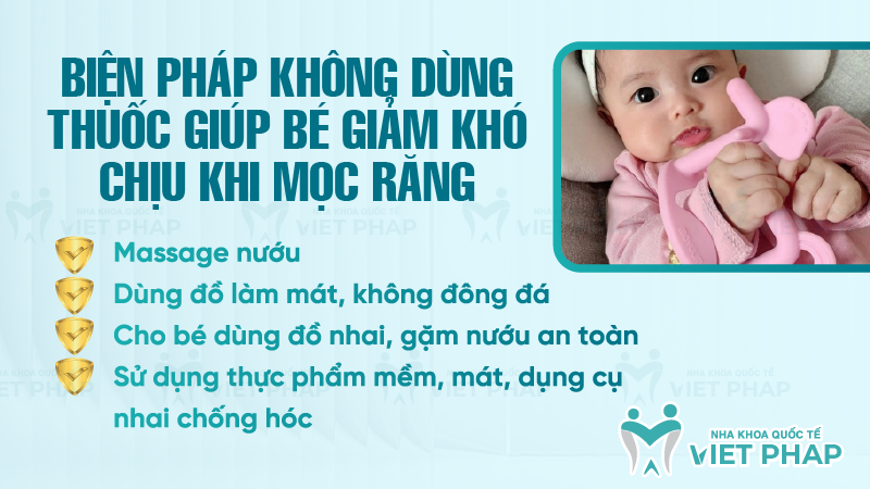 Dau hieu tre moc rang lan dau 9 Biện pháp không dùng thuốc giúp bé giảm khó chịu khi mọc răng