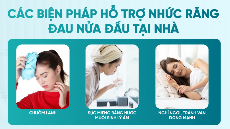 Nhuc rang dau nua dau phai lam sao 7 Các biện pháp hỗ trợ nhức răng đau nửa đầu tại nhà