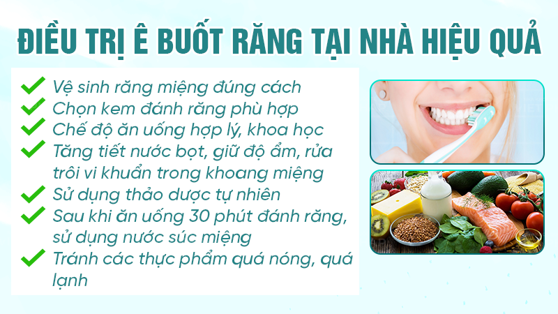 Điều trị ê buốt răng tại nhà hiệu quả 