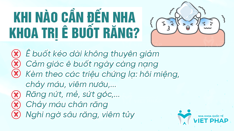 Khi nào cần đến nha khoa trị ê buốt răng