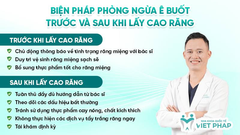 lay cao rang xong bi e buot 5.2 Biện pháp phòng ngừa ê buốt trước và sau khi lấy cao răng