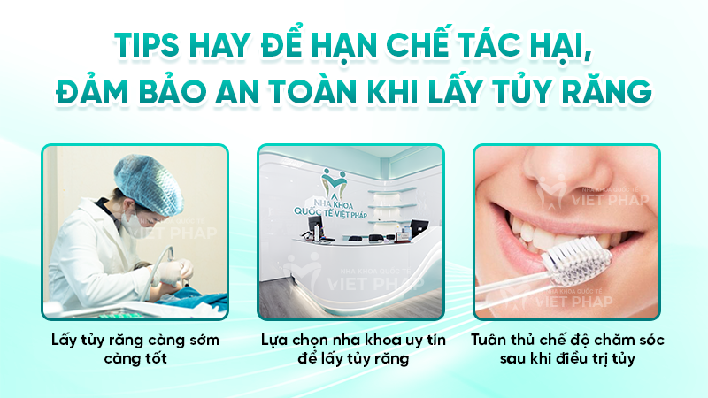 lay tuy rang co anh huong gi khong 4 Tips hay để hạn chế tác hại, đảm bảo an toàn khi lấy tủy răng