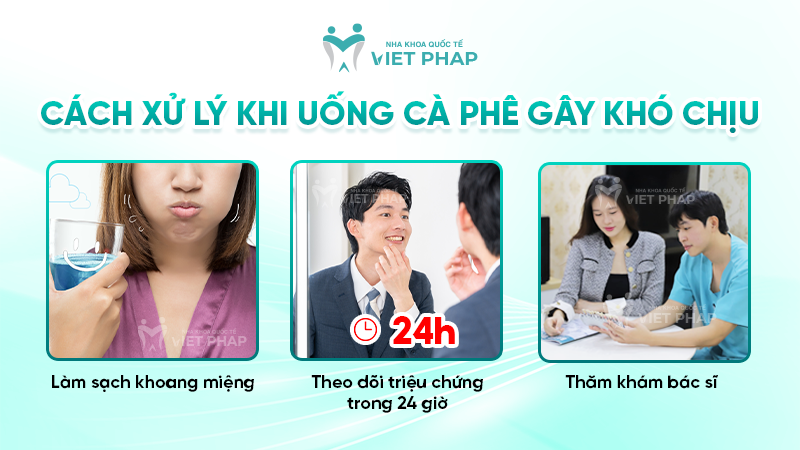 Cách xử lý khi uống cà phê gây khó chịu