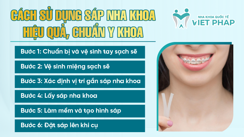 Cách sử dụng sáp nha khoa hiệu quả, chuẩn y khoa