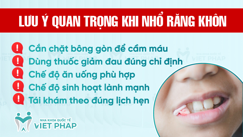 Nho rang khon co gay me khong 5 Lưu ý quan trọng khi nhổ răng khôn