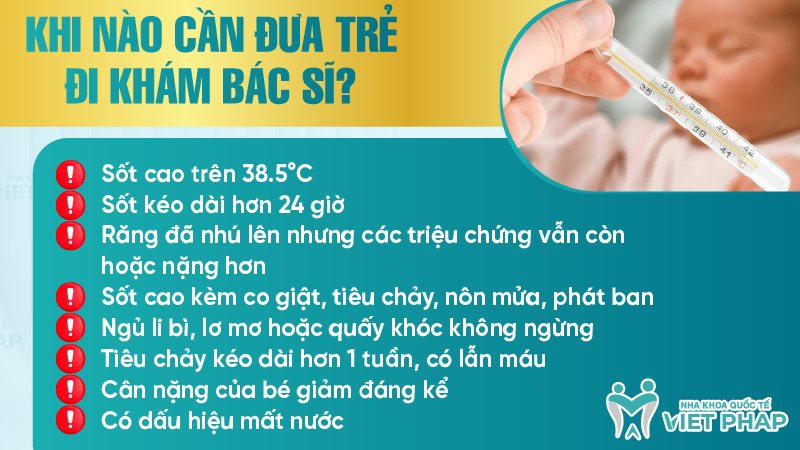 Sot moc rang 5 Khi nào cần đưa trẻ đi khám bác sĩ?