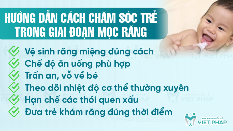 Tre em may thang moc rang 4 Hướng dẫn cách chăm sóc trẻ trong giai đoạn mọc răng