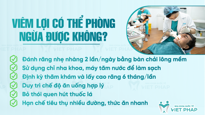 Viêm lợi có thể phòng ngừa được không?