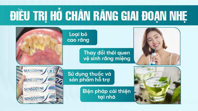 Điều trị hở chân răng giai đoạn nhẹ