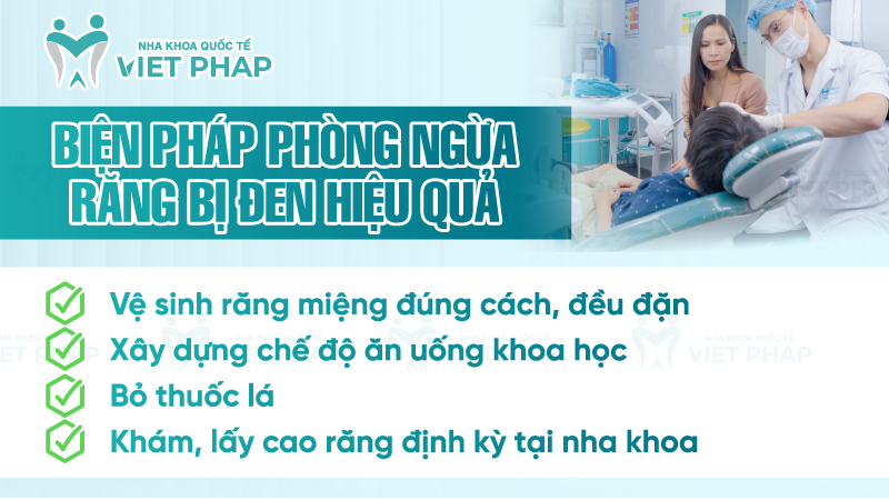 Biện pháp phòng ngừa răng bị đen hiệu quả