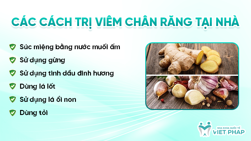 Các cách trị viêm chân răng tại nhà