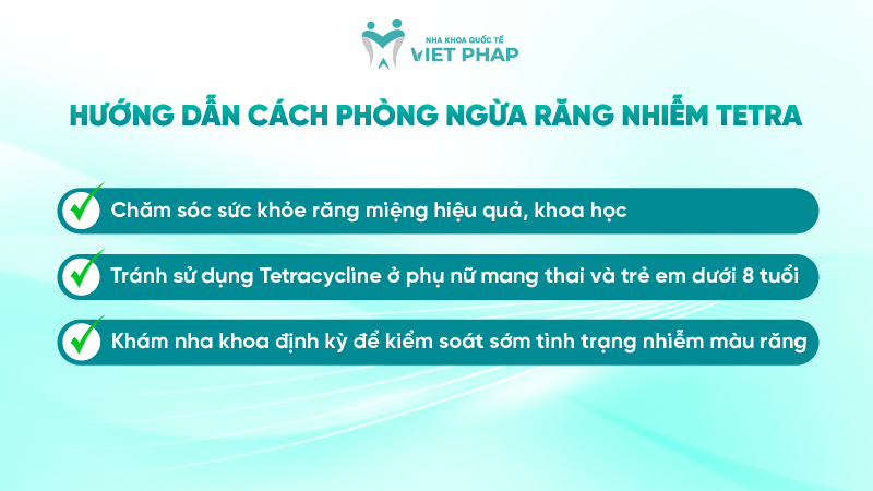 Hướng dẫn cách phòng ngừa răng nhiễm Tetra