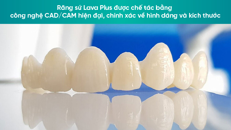 rang su lava plus 02 Răng sứ Lava Plus được chế tác bằng công nghệ CAD/CAM hiện đại, chính xác về hình dáng và kích thước