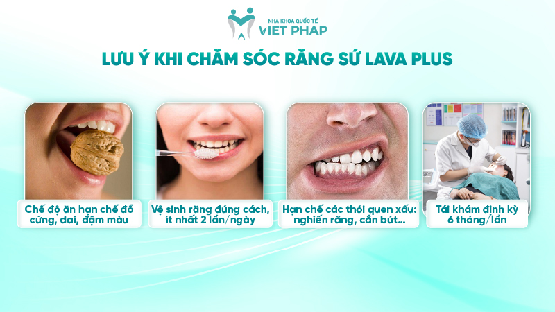 rang su lava plus 06 Lưu ý khi chăm sóc răng sứ Lava Plus