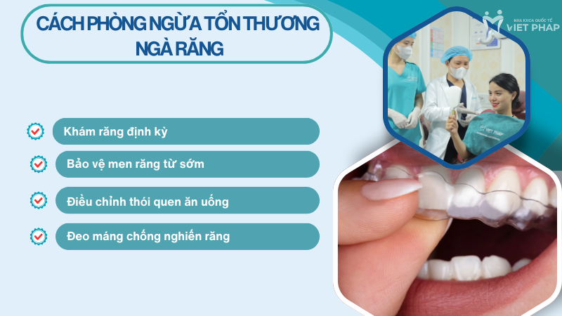 Cách phòng ngừa tổn thương ngà răng