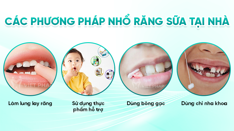 Các phương pháp nhổ răng sữa tại nhà