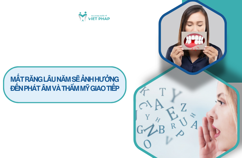 tac hai cua viec mat rang lau nam 5 Mất răng lâu năm sẽ ảnh hưởng đến phát âm và thẩm mỹ giao tiếp