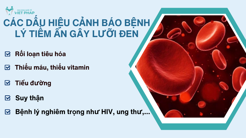 luoi bi den 5 Các dấu hiệu cảnh báo bệnh lý tiềm ẩn gây lưỡi đen