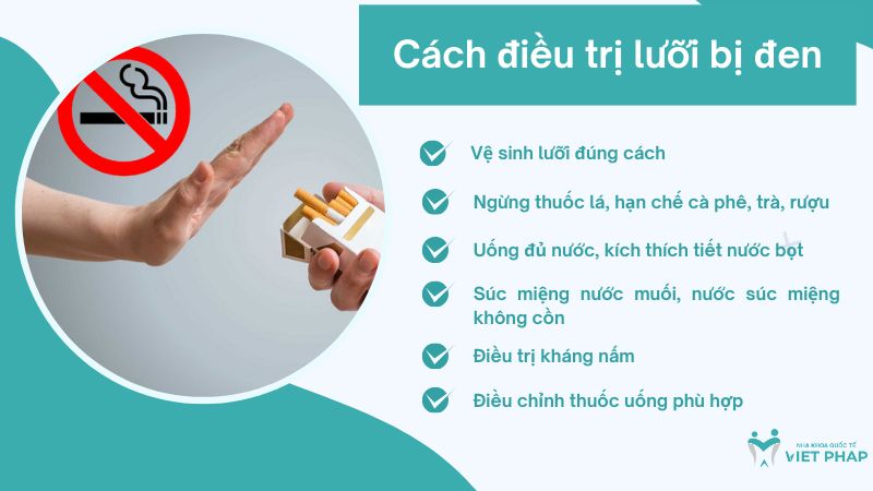 luoi bi den 6 Cách điều trị lưỡi bị đen