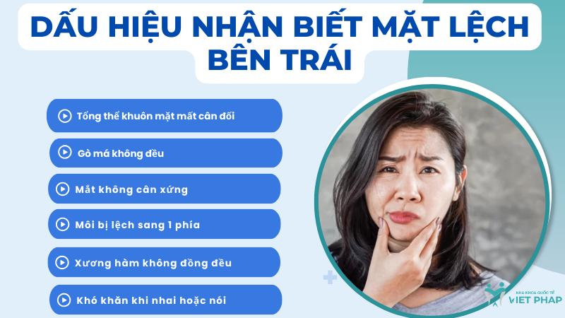mat lech ben trai 8 Dấu hiệu nhận biết mặt lệch bên trái