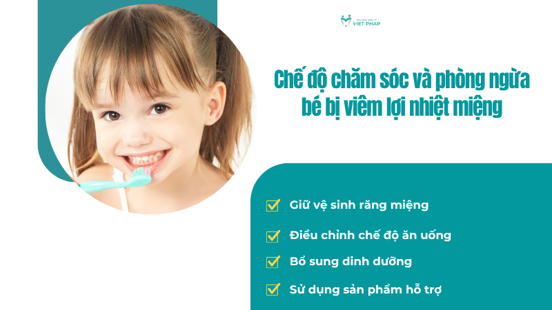 be bi viem loi nhiet mieng 5 Chế độ chăm sóc và phòng ngừa bé bị viêm lợi nhiệt miệng