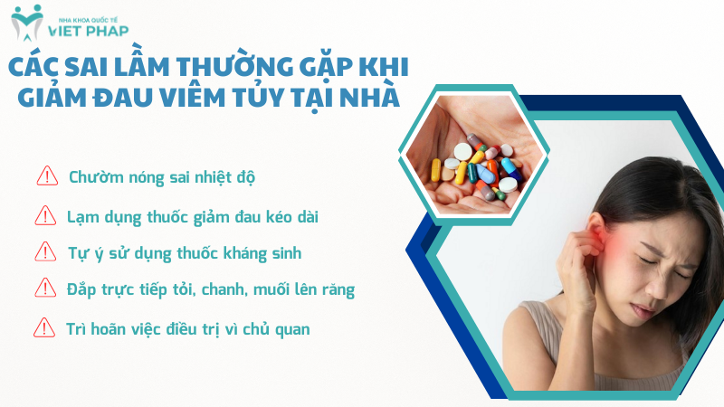 Các sai lầm thường gặp khi giảm đau viêm tủy tại nhà 