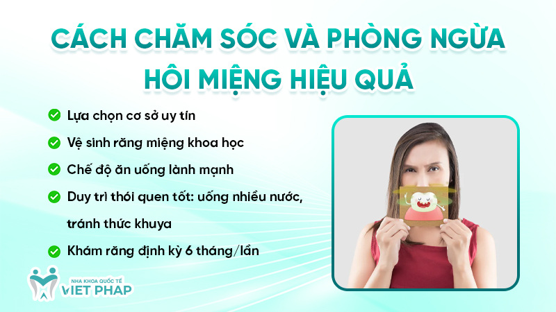 cach tri hoi mieng khi boc rang su 3 Cách chăm sóc và phòng ngừa hôi miệng hiệu quả