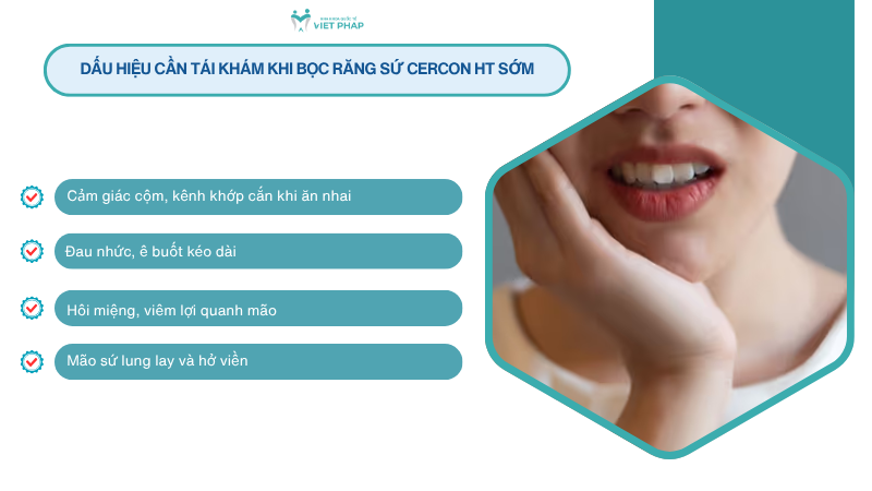 cercon ht 7 Dấu hiệu cần tái khám khi bọc răng sứ Cercon HT sớm