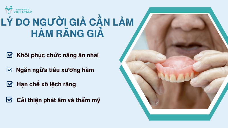Lý do người già cần làm hàm răng giả